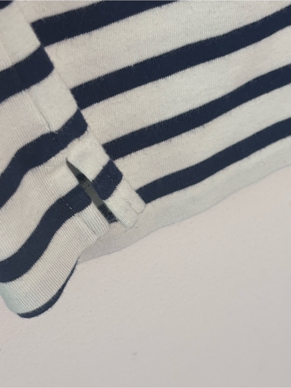 Soeur Paris Katy Navy Blue White Breton Stripe Cotton Long Sleeve Shirt EU36/US4 - Picture 7 of 12